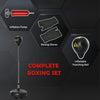 Soozier Reflex Bag with Stand, Freestanding Punching Bag Set with Speedball and Gloves, 52.4