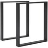 Metal Table Legs Set of 2, Square DIY Furniture Table Legs with Screws and Floor Protectors