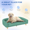 Dog Sofa for Large Dogs with Washable Cover, Anti-slip Foot Pads, Green
