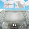 16' x 22' Wedding Event Party Tent High Peak Octagonal Outdoor Gazebo Canopy with Removable Walls White