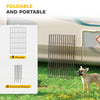 Foldable Metal Exercise Dog Playpen, Expandable Pet Fence for Small & Medium Dogs, 20