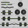Soozier Adjustable Dumbbell Set, 3 in 1 Weights Dumbbells Set for Home Gym, 55lb Free Weights with Connector and Non-Slip Grip