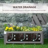 Foldable Elevated Planter Box, Wooden Raised Garden Bed for Backyard, Patio to Grow Vegetables, Herbs, Flowers, Grey