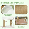 Cat Tower Condo for Indoor Cats, Small Cat Tree with Jute Scratching Posts, Top Perch, Dangling Balls
