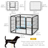 Metal Pet Playpen with Gate Indoor Outdoor for Small Animal