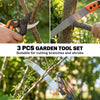 2-In-1 Manual Pole Saw, Hand Pruning Saw, Secateurs with Safety Lock, 6.5ft Aluminium Telescopic Pole Pruner