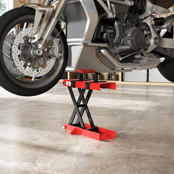 Motorcycle Scissor Lift Jack, 1100 lbs ATV Dirt Bike Stand, 3.7-15.7