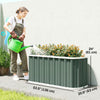 Galvanized Raised Garden Bed, Deep Root Planter Box, Outdoor Garden Bed with Plant Labels, 5' x 2' x 2', Light Green