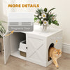 Cat Litter Box Enclosure with Double Doors, Handles, Fit Most of Cat and Litter Box, 31.5