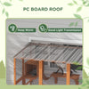 Outdoor Cat Enclosure Window Box with Weatherproof Roof, Bridge, Resting Box, Platforms, for 2 Kittens, Orange