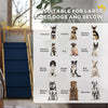 Adjustable Dog Stairs Foldable Dog Steps with Non-slip Mat for Small to Large Dogs for High Bed Sofa Couch