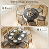 Extendable Kitchen Table for 6-8, 43.5