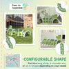 Qaba Crocodile Design Tunnel for Kids to Crawl Through, for 3-6 Years, Green