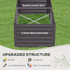 Galvanized Raised Garden Bed, Steel Outdoor Planters with Reinforced Rods, 71