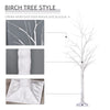 5FT Garden Birch Tree Light with 58 Warm LEDs and 8 Light Modes, DIY Artificial Tree Lamp for Outdoor and Indoor Birthday Wedding Party
