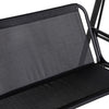 2-Seater Outdoor Porch Swing with Adjustable Canopy, Patio Swing Chair for Garden, Poolside, Backyard