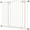 Extra Tall Dog Gate with Door, Pressure Fit, Auto Close, Double Locking for Doorways Hallways Stairs, 29