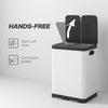 Kitchen Garbage Bin, 2 x 7.9 Gal (2 x 30 L) Trash Can, Soft-Close Garbage Can with Removable Inner Buckets, White