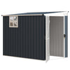 4' x 8' Outdoor Storage Shed, Metal Garden Shed with Window, 2 Vents and Lockable Door for Backyard, Garden, Patio