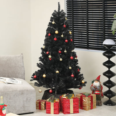 6ft Artificial Christmas Trees with Auto Open and Steel Base