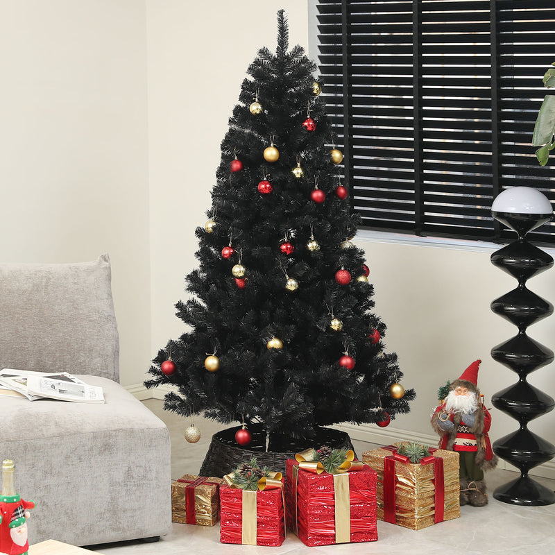 6ft Artificial Christmas Trees with Auto Open and Steel Base