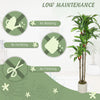 5FT Dracaena Fake Plant, Artificial Plant with Bendable Trunks for Home Office Decor, Green