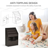 Kids Bookshelf Bookcase Multi-Shelf Rack Organizer with Storage Drawer for Books for Reading Nook, Classroom, Bedroom, Playroom, Brown
