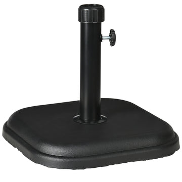 Patio Umbrella Base, 24 lb Heavy Duty Concrete Umbrella Stand, Market Table Umbrella Base Holder for Outdoor, Black