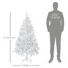 5ft Artificial Christmas Tree with Pine Realistic Branches, Auto Open, for Indoor Decoration