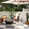 PE Rattan 360° Swivel Patio Chair with Cushion