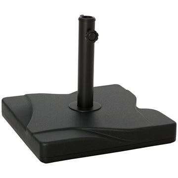44lbs Square Cement Patio Umbrella Base Stand, Outdoor Garden Parasol Base Umbrella Weight Stand Holder Fits Φ1.3