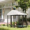 Outdoor Dog Kennel with Waterproof UV-Resistant Cover, 6 x 4 x 6 ft