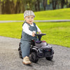 Kids Ride On Sliding Car with Hidden Under Seat Storage, Foot-to-Floor Design, Black