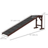 Pet Ramp Bed Steps for Dogs Cats Non-slip Carpet Top Platform Pine Wood 74