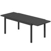 Expandable Patio Dining Table for 8-10 People, 60.6