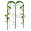 2 Pcs Garden Trellis for Climbing Plants, Outdoor Metal Trellis Plant Support Trellises for Patio, Lawn, Backyard