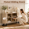 Fluted Sideboard Buffet Cabinet, 55