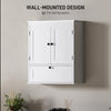 Medicine Cabinet with Adjustable Shelf, Bathroom Wall Cabinet Bathroom Cabinet with Recessed Panels, Black