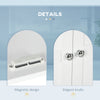 Bathroom Cabinet, Medicine Cabinet, Over Toilet Storage Cabinet with Adjustable Shelves for Entryway, White