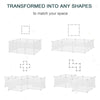Small Animal Cage Plastic Chinchilla Cage 12 Panels for Guinea Pig, 18