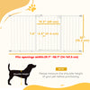 30 Inch Tall Pet Gate with Door Dog Gate and Barrier Indoor for Stairs Includes 7