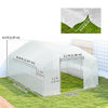 Walk-in Tunnel Greenhouse with UV/Wind Resistant, Galvanized Steel Frame and Windows, Garden Planting Warm House, 13' x 10' x 6.5' , White