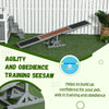 Wood Pet Seesaw Platform Dog Agility Training Equipment Run Game Toy Weather Resistant Pet Supplies Grey