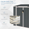 5ft x 3ft Outdoor Storage Shed, Garbage Bin Shed Organizer with Lockable Double Doors and Openable Lid