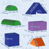 Soozier 11 Piece Soft Play Blocks Kids Climb and Crawl Gym Toy Foam Building Light Colour