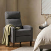 Fabric Recliner Sofa Manual Recliner, Home Theater Seating Single Reclining Sofa Chair with Padded Seat for Living Room