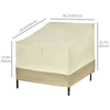 38.2-Inch Waterproof Single Seat Chair Sofa Cover Outdoor Garden Patio Furniture Protector