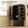 Farmhouse Kitchen Pantry Storage Cabinet, 64