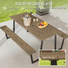 5.7 FT Outdoor Picnic Table with 2