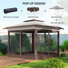 12' x 12' Pop Up Canopy Sun Shade Instant Tent Folding with Mesh Sidewalls